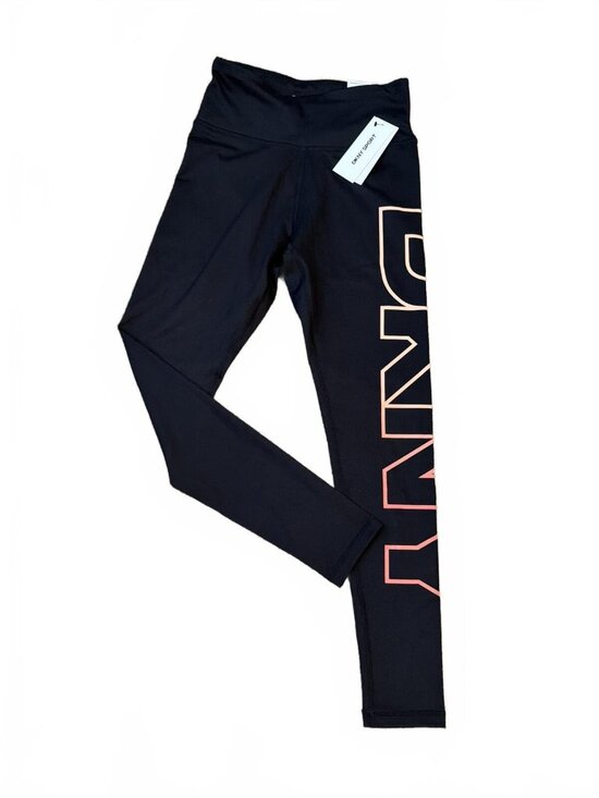 DKNY Pants - DKNY Sport Women's Exploded-Logo Stretch 7/8 Leggings - Black, XS